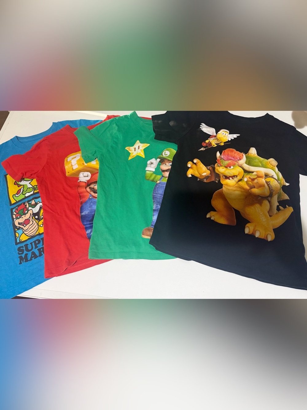 Super Mario shirts 6/7